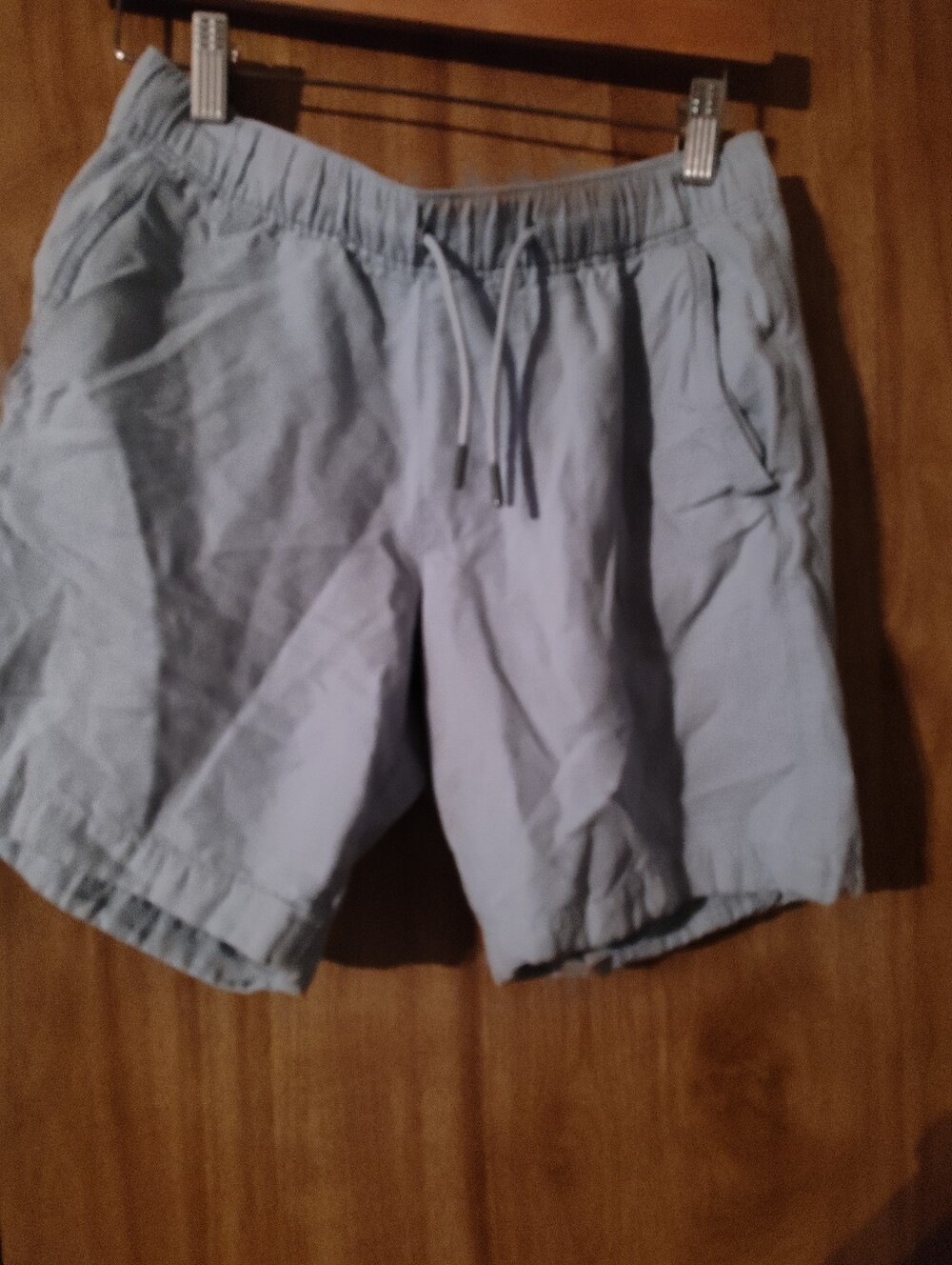 Abercrombie & Fitch Light Blue Drawstring Casual Shorts